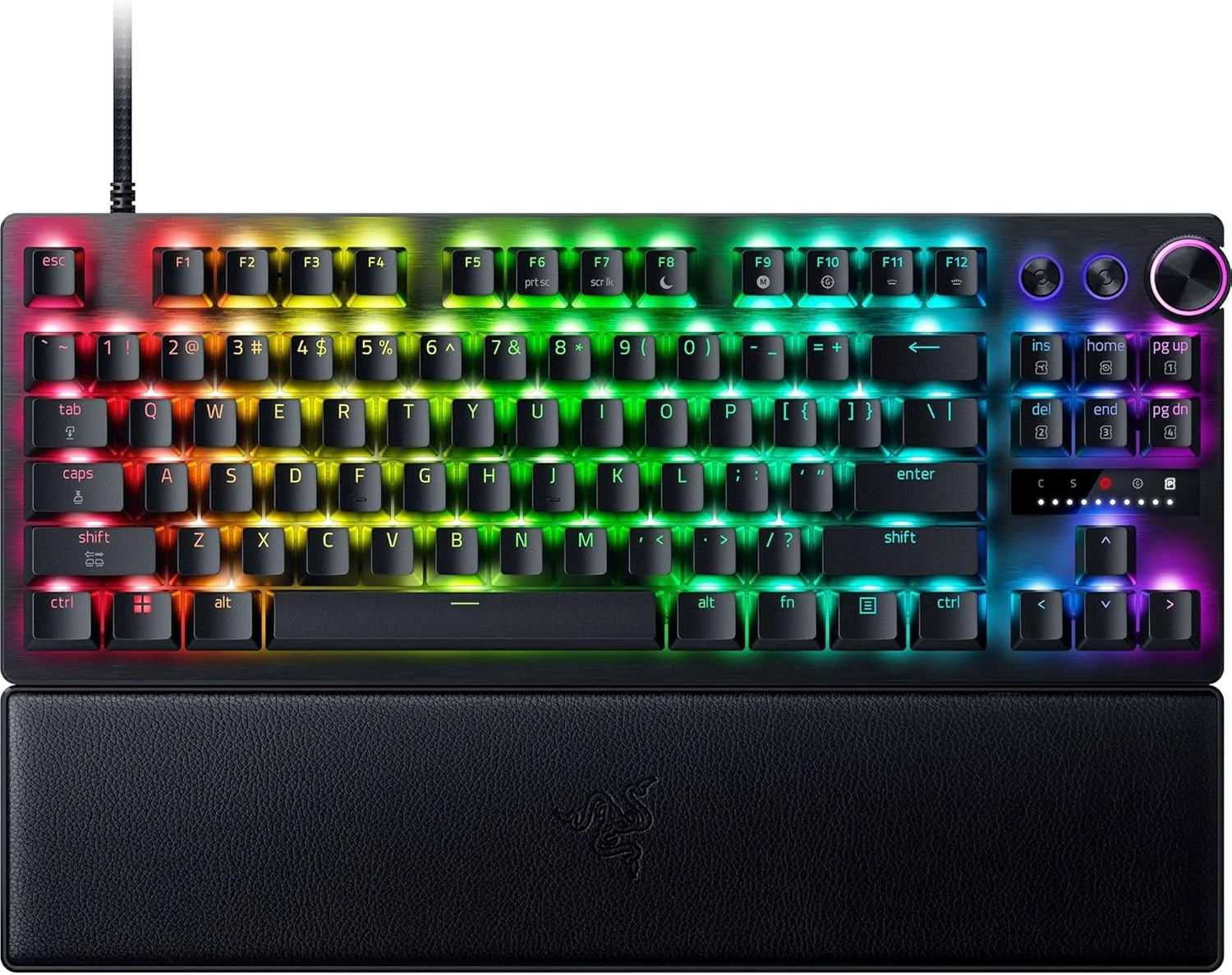 Teclado Gaming Razer Huntsman V3 Pro Tenkeyless 8KHz Ótico USB-C RGB Preto
