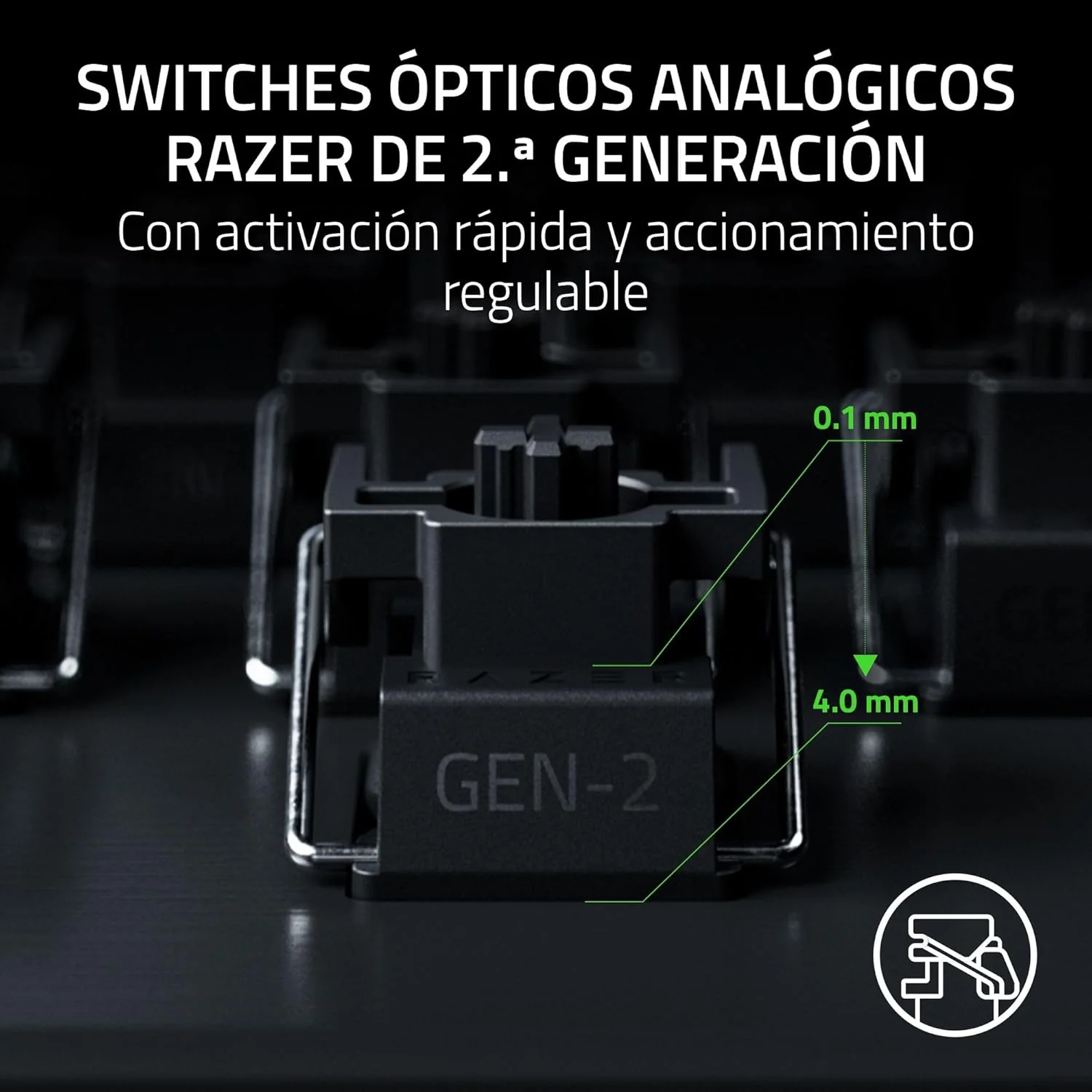 Teclado Gaming Razer Huntsman V3 Pro TKL 8KHz Ótico USB-C RGB Branco US - Imagem 3