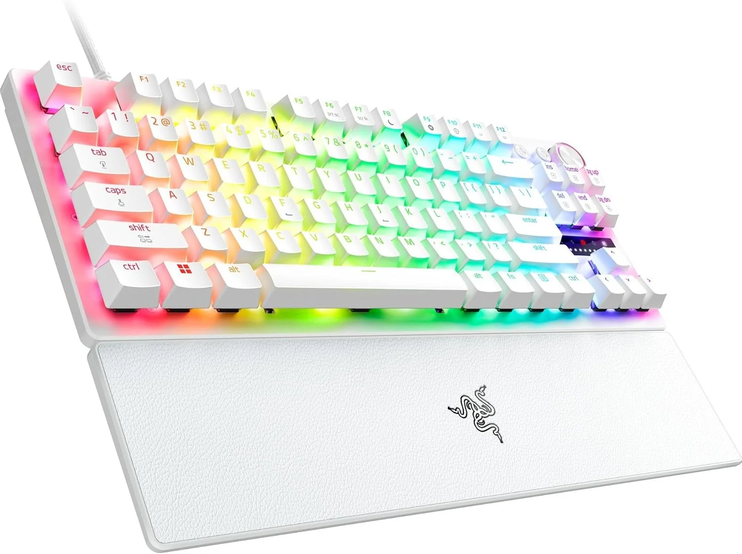Teclado Gaming Razer Huntsman V3 Pro TKL 8KHz Ótico USB-C RGB Branco US - Imagem 15