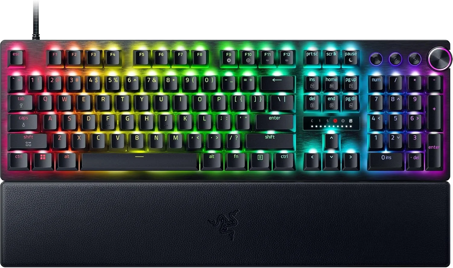 Teclado Gaming Razer Huntsman V3 Pro Full-Size 8KHz Ótico USB-C RGB Preto