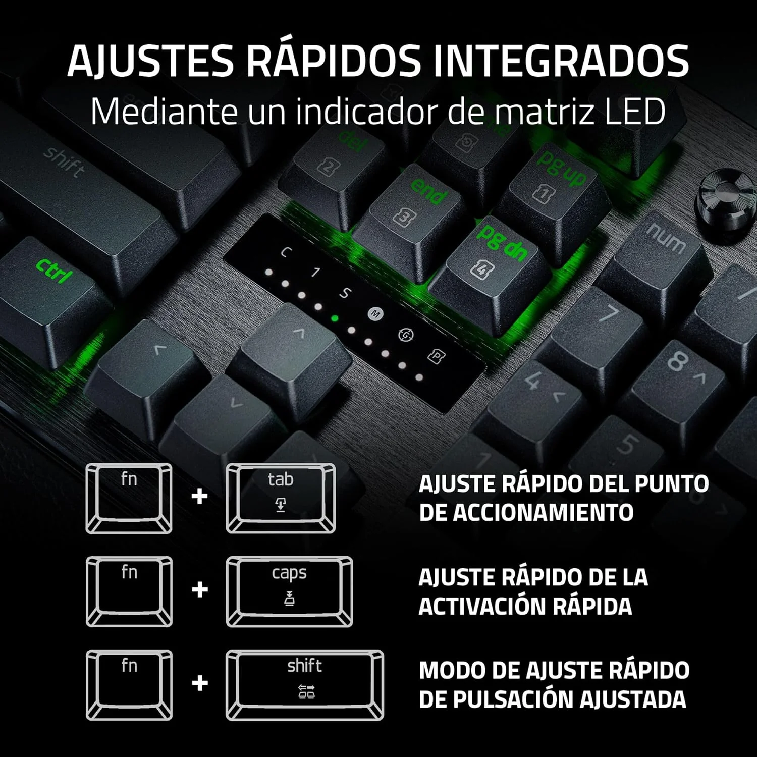 Teclado Gaming Razer Huntsman V3 Pro Full-Size 8KHz Ótico USB-C RGB Preto - Imagem 10