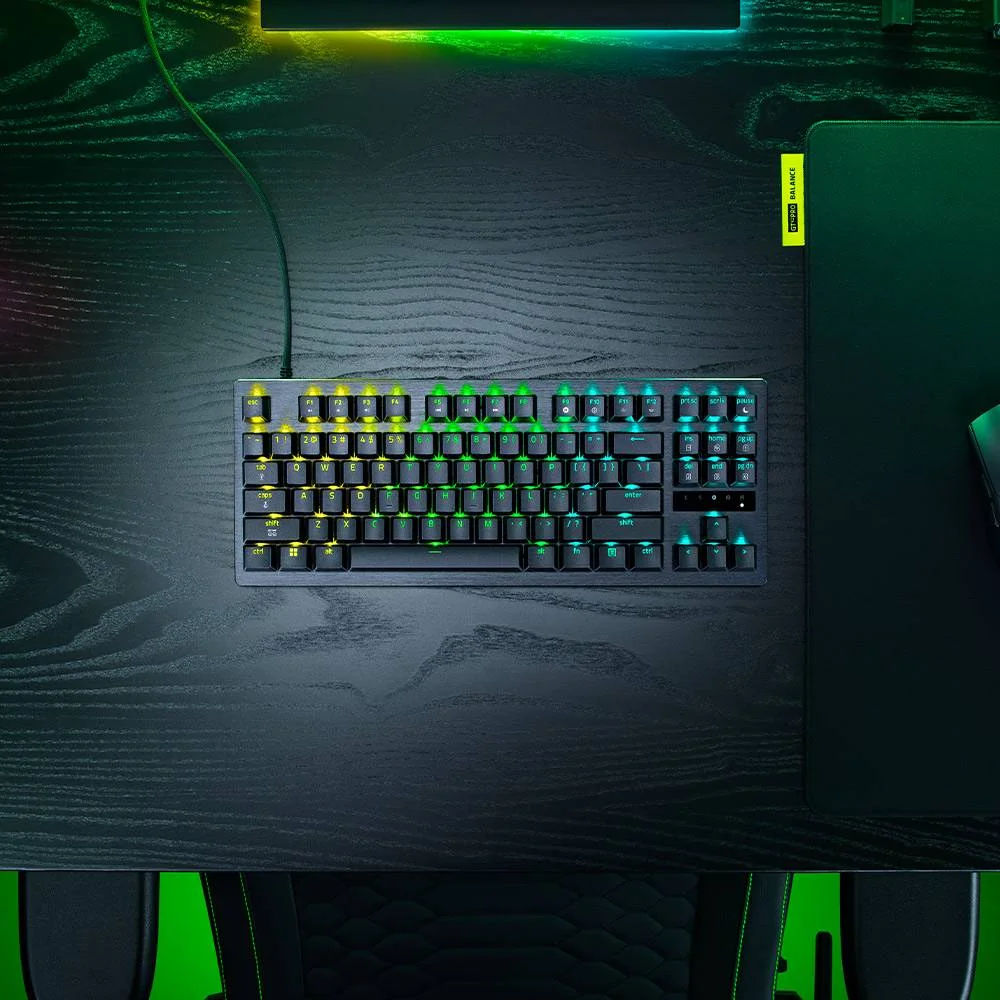 Teclado Razer Huntsman V3 Tenkeyless 8KHz Linear Optical Switches RGB Chroma Layout Português PT - Imagem 4