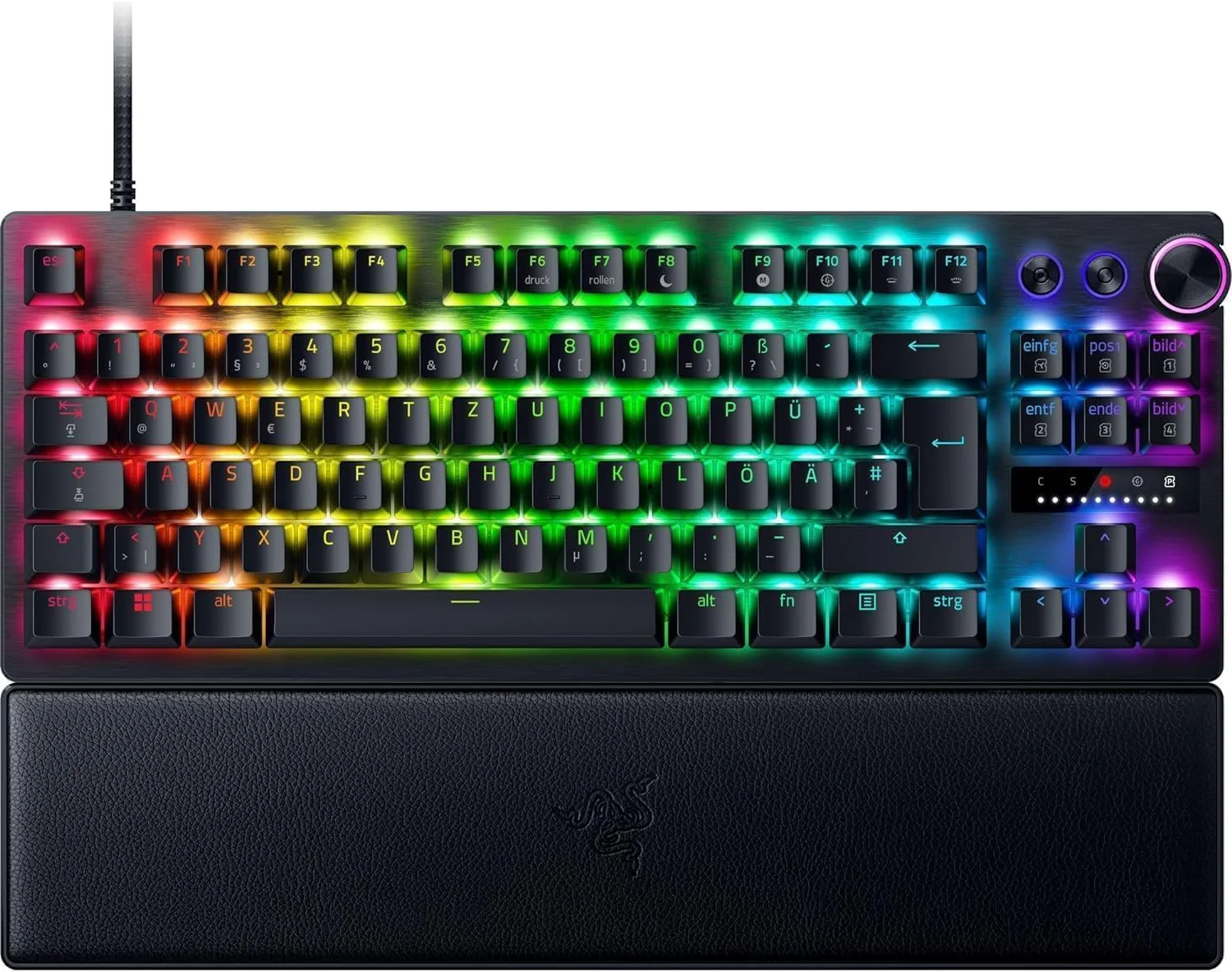 Teclado Gaming Razer Huntsman V3 Pro Low-Profile TKL 8KHz Ótico USB-C RGB