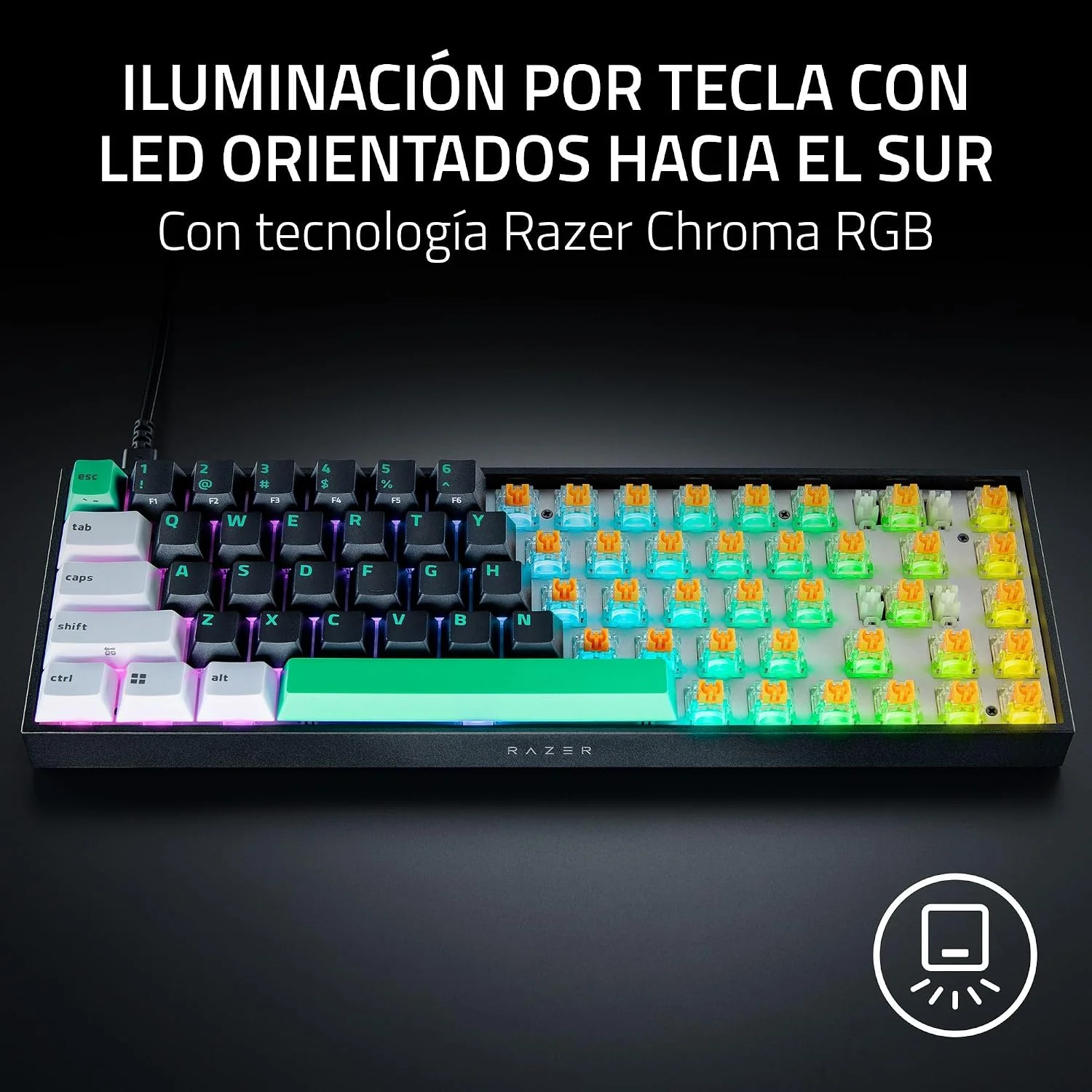 Teclado Gaming Razer Reclusa X Mini 65% Layout US - Imagem 6
