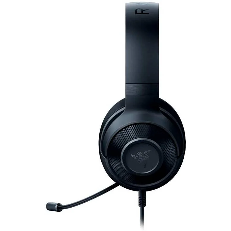 Auscultadores gaming Razer Kraken X Lite com fios 3.5mm microfone cardioide preto - Imagem 5