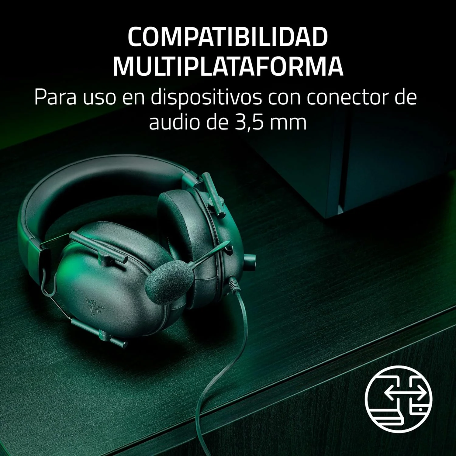 Auscultadores Gaming Razer BlackShark V2 X Xbox Licensed Com Fios Preto - Imagem 7