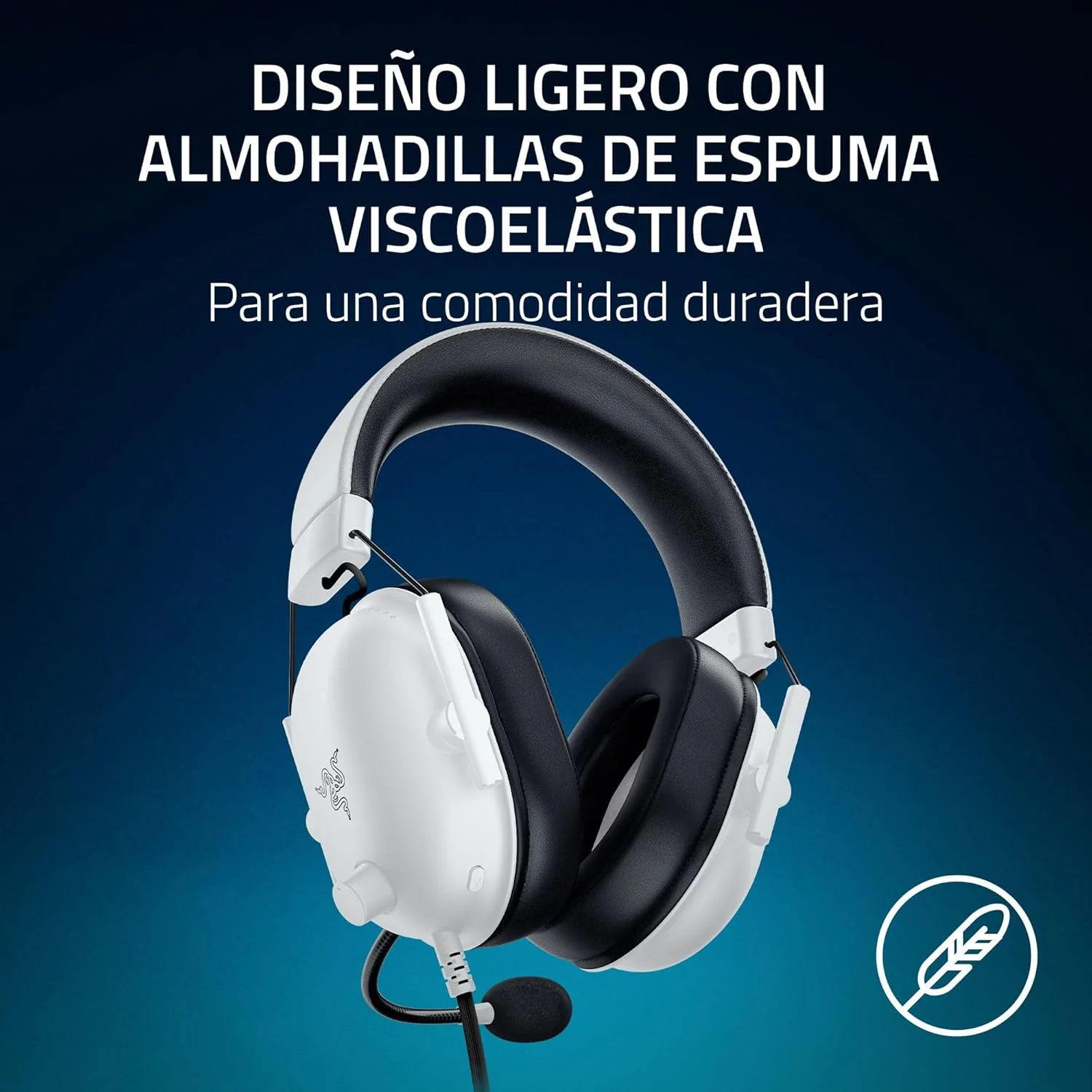 Auscultadores Gaming Razer BlackShark V2 X PlayStation Licensed Com Fios Branco - Imagem 5