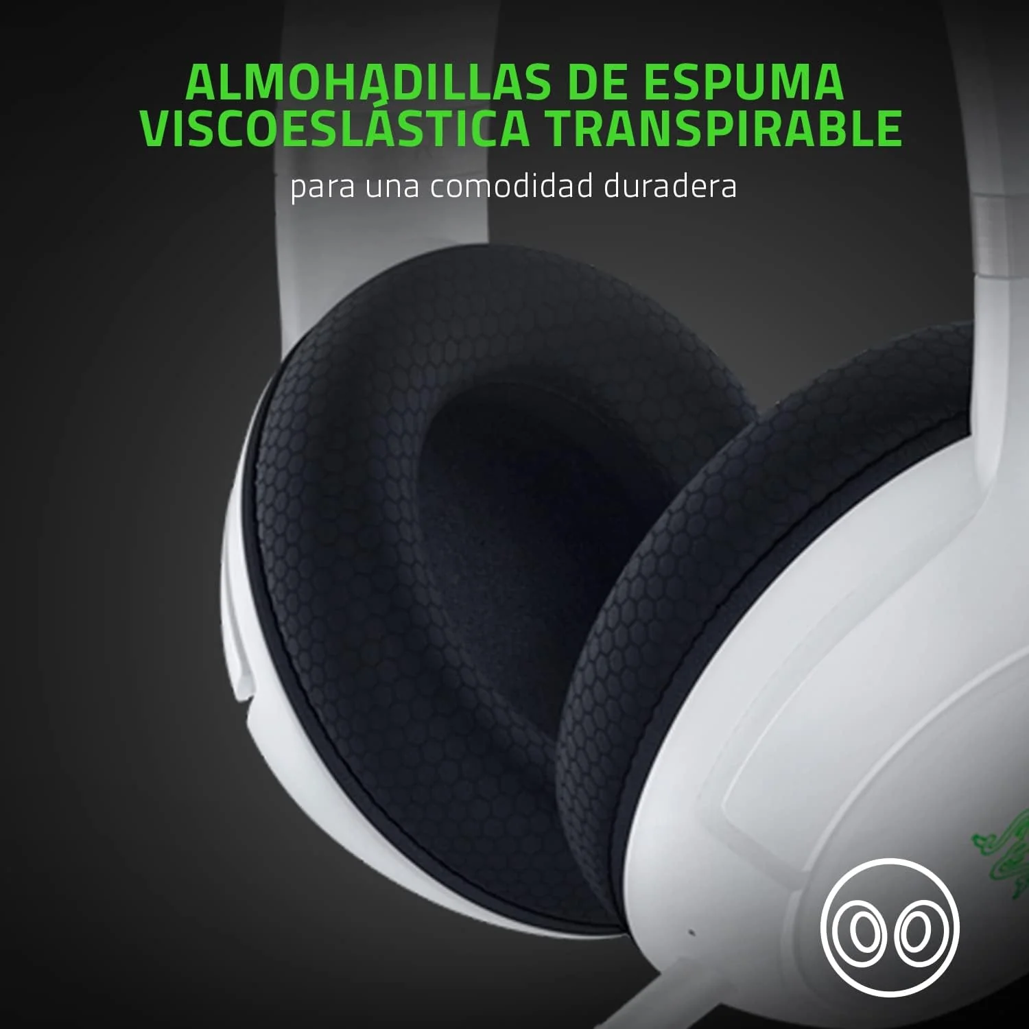Auscultadores Razer Kaira Pro for Xbox Wireless Bluetooth Drivers TriForce 50mm Microfone HyperClear Branco - Imagem 5