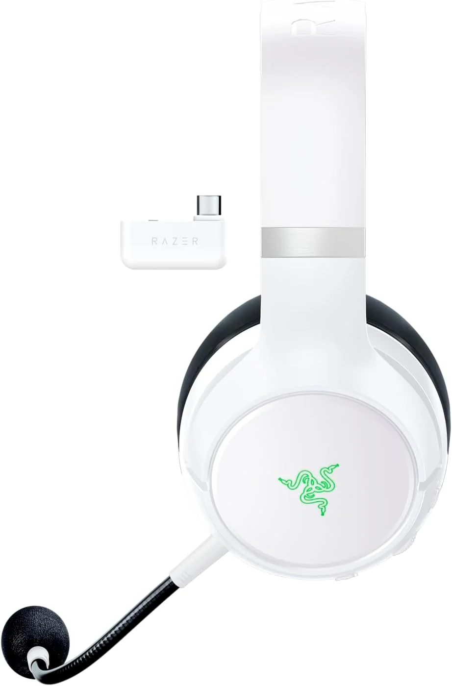 Auscultadores Razer Kaira Pro for Xbox Wireless Bluetooth Drivers TriForce 50mm Microfone HyperClear Branco - Imagem 11