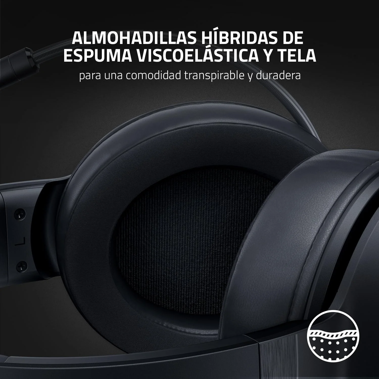 Auscultadores Gaming Razer Kraken V3 X USB com Som Surround 7.1 e RGB - Imagem 6