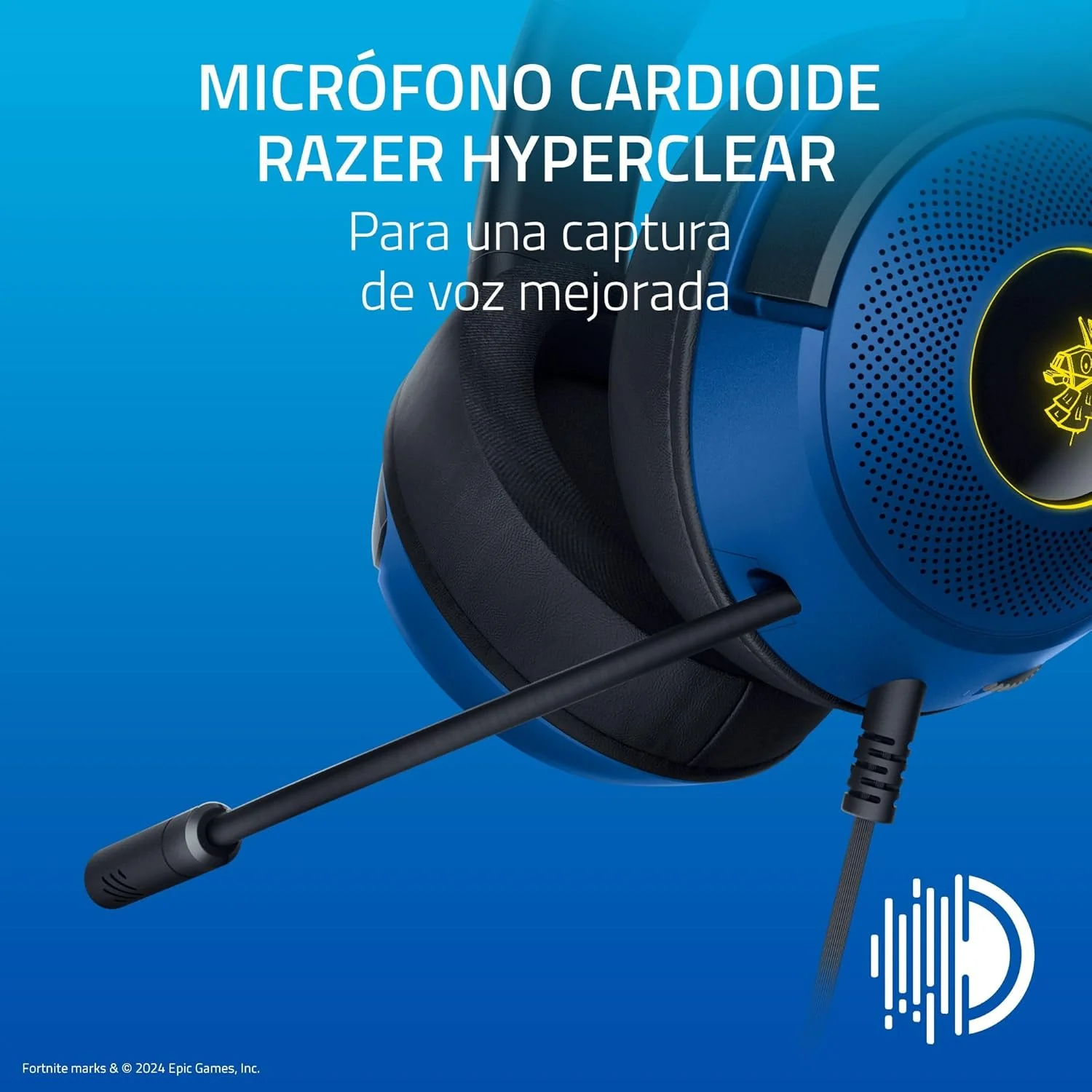 Auriculares Gaming Razer Kraken V3 X Edição Fortnite - Imagem 5