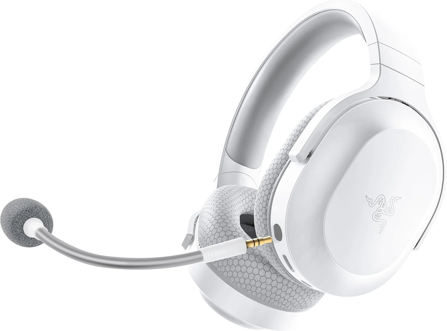 Auscultadores Gaming Razer Barracuda X Mercury Branco Wireless 2.4GHz Bluetooth Multiplataforma