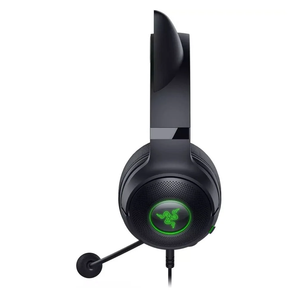Auscultadores Razer Kraken Kitty V2 Wireless USB-C RGB Orelhas Gato Streaming Gaming Preto - Imagem 4