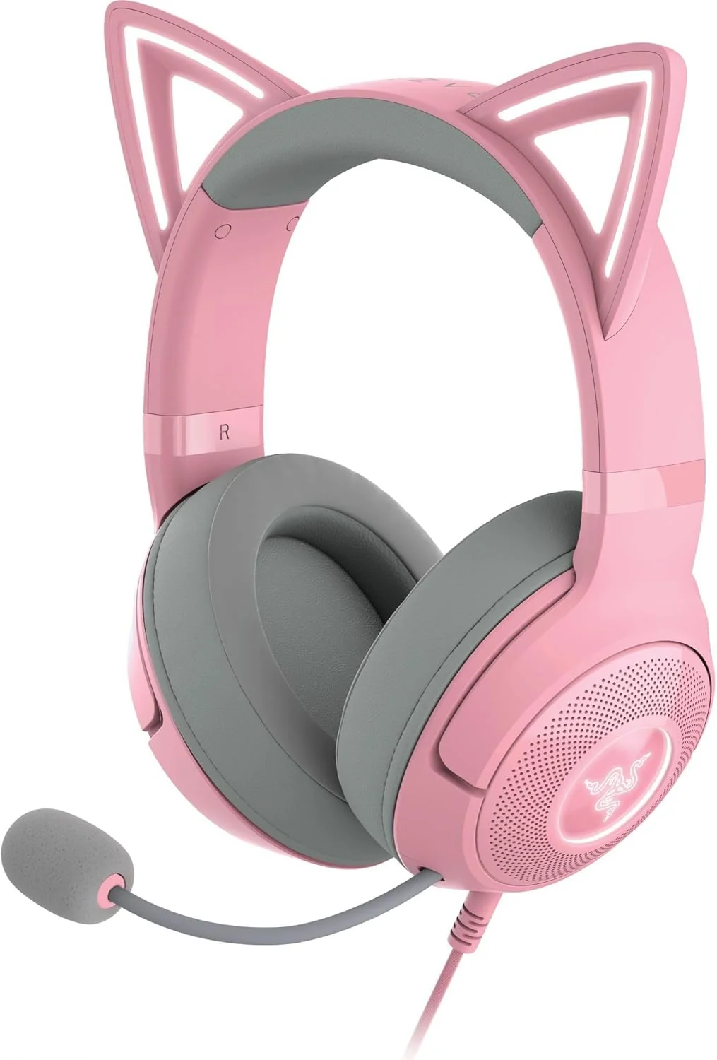 Auscultadores Gaming Razer Kraken Kitty V2 Quartz Edition Com Fios Rosa - Imagem 12
