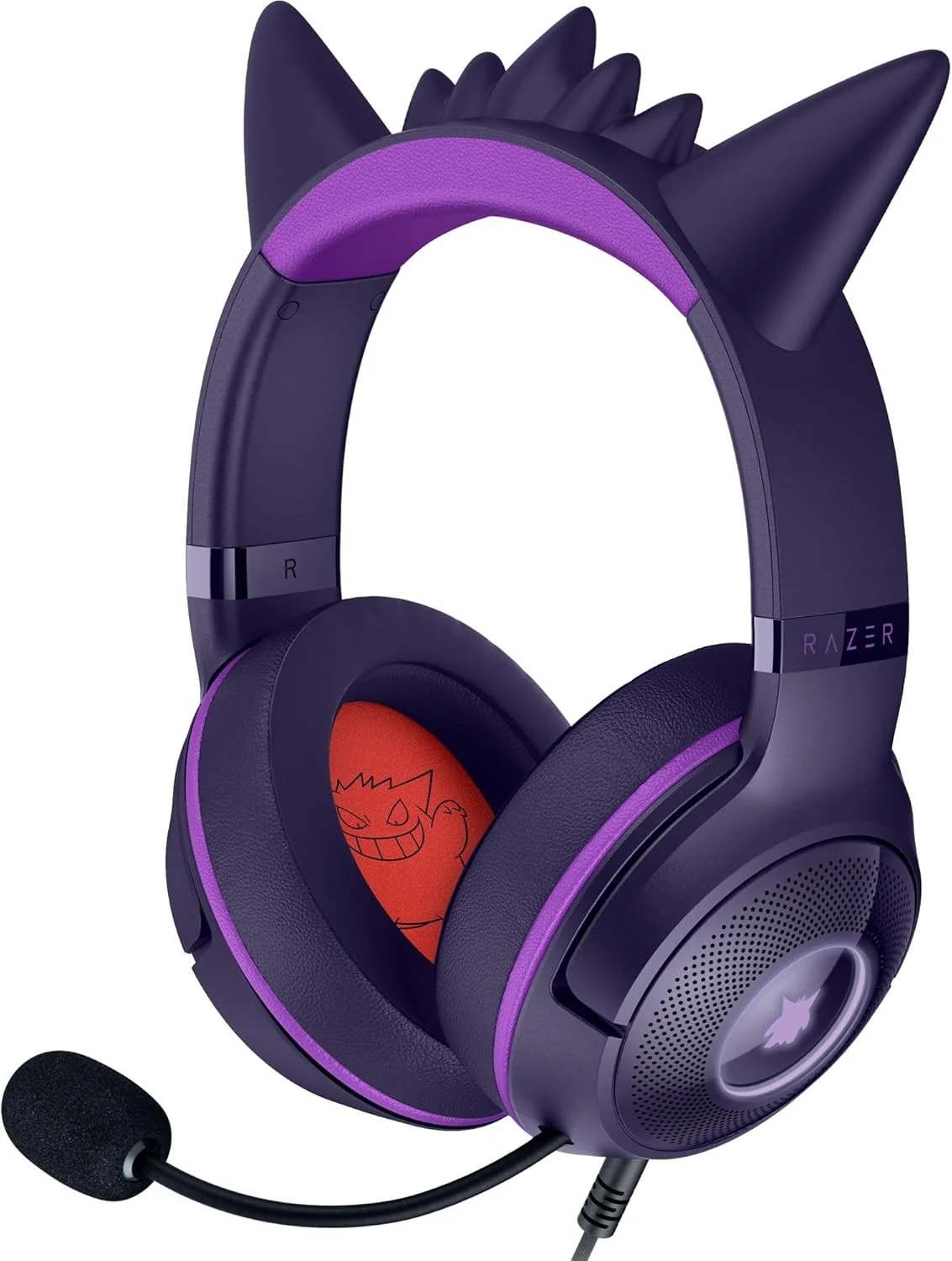Auriculares Gaming Razer Kraken Kitty V2 Edição Pokémon Gengar