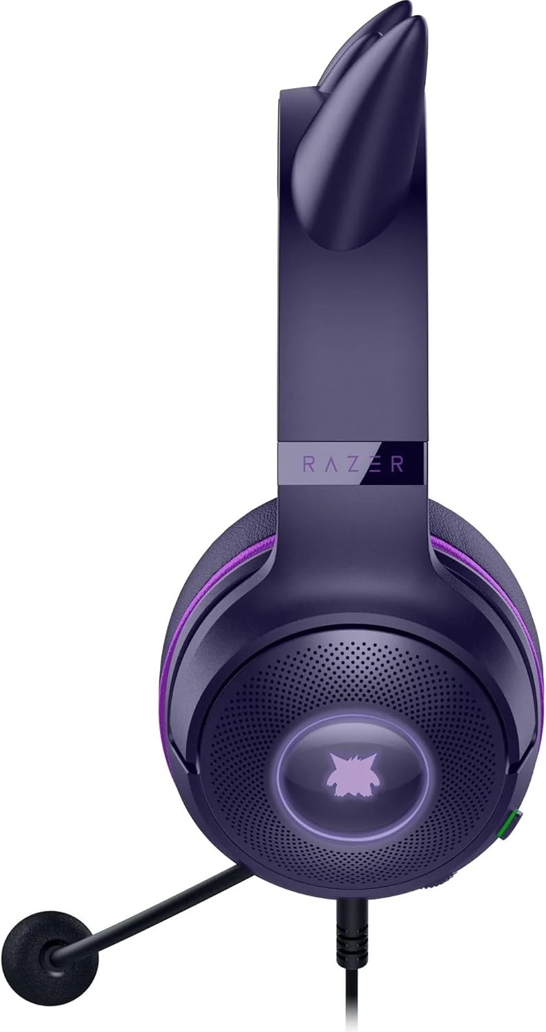 Auriculares Gaming Razer Kraken Kitty V2 Edição Pokémon Gengar - Imagem 9