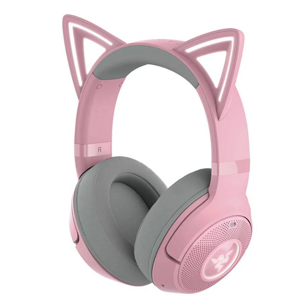 Auscultadores Gaming Razer Kraken Kitty BT V2 Quartz Bluetooth RGB Rosa