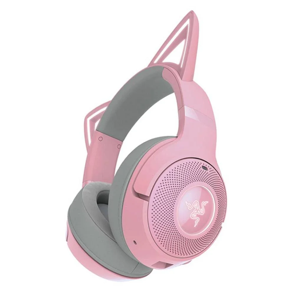 Auscultadores Gaming Razer Kraken Kitty BT V2 Quartz Bluetooth RGB Rosa - Imagem 3