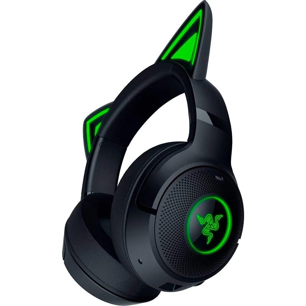 Auscultadores Bluetooth Razer Kraken Kitty V2 BT Preto com RGB e 60 Horas Bateria