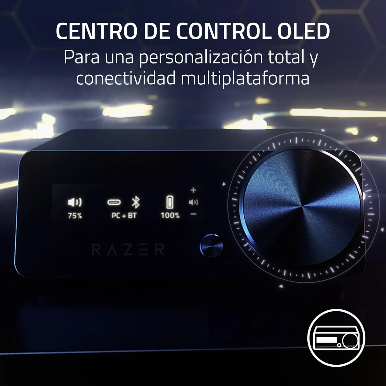 Auscultadores Razer Kraken V4 Pro Wireless Bluetooth USB-C Triple Connection Surround Bidirecional Mic - Imagem 5