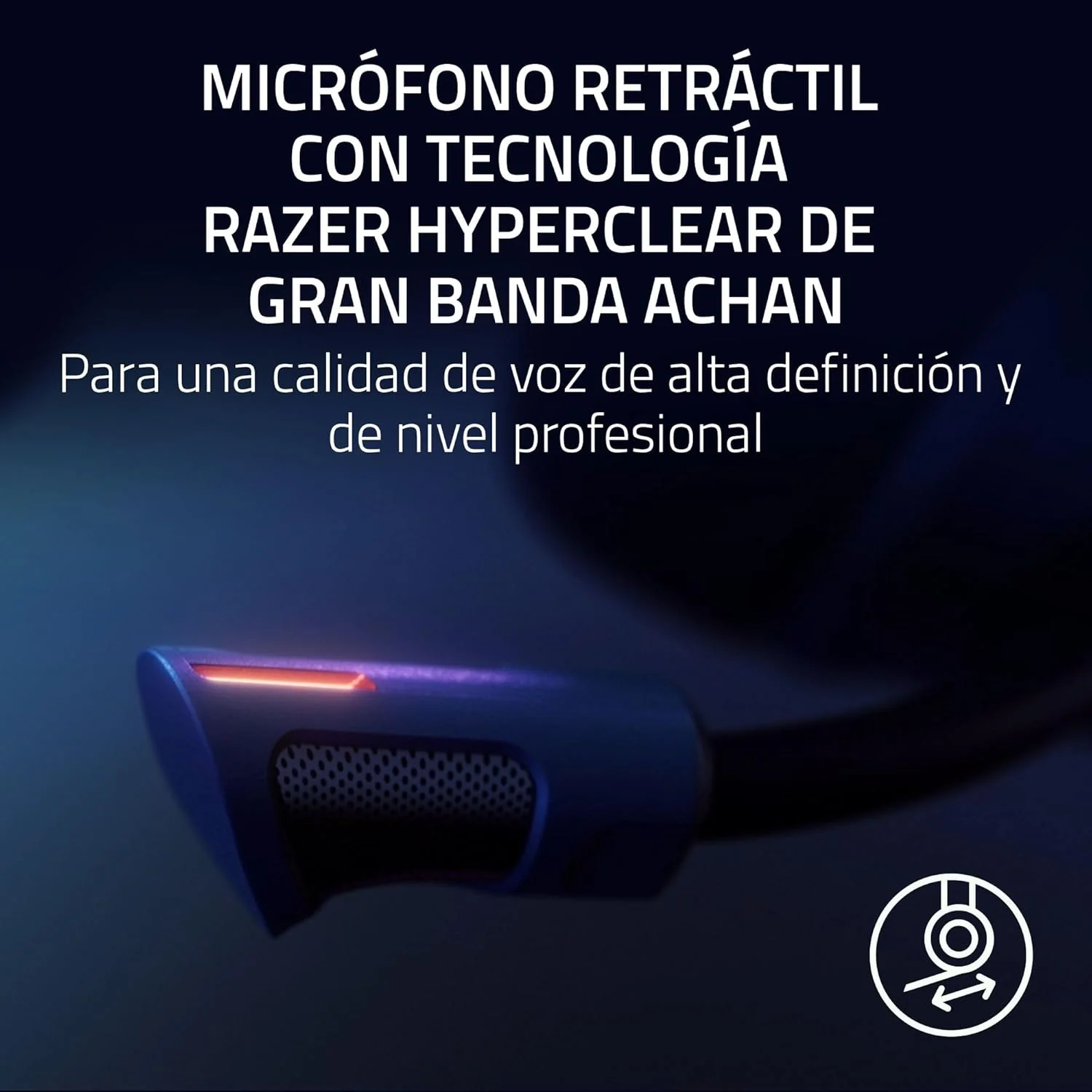 Auscultadores Razer Kraken V4 Pro Wireless Bluetooth USB-C Triple Connection Surround Bidirecional Mic - Imagem 8