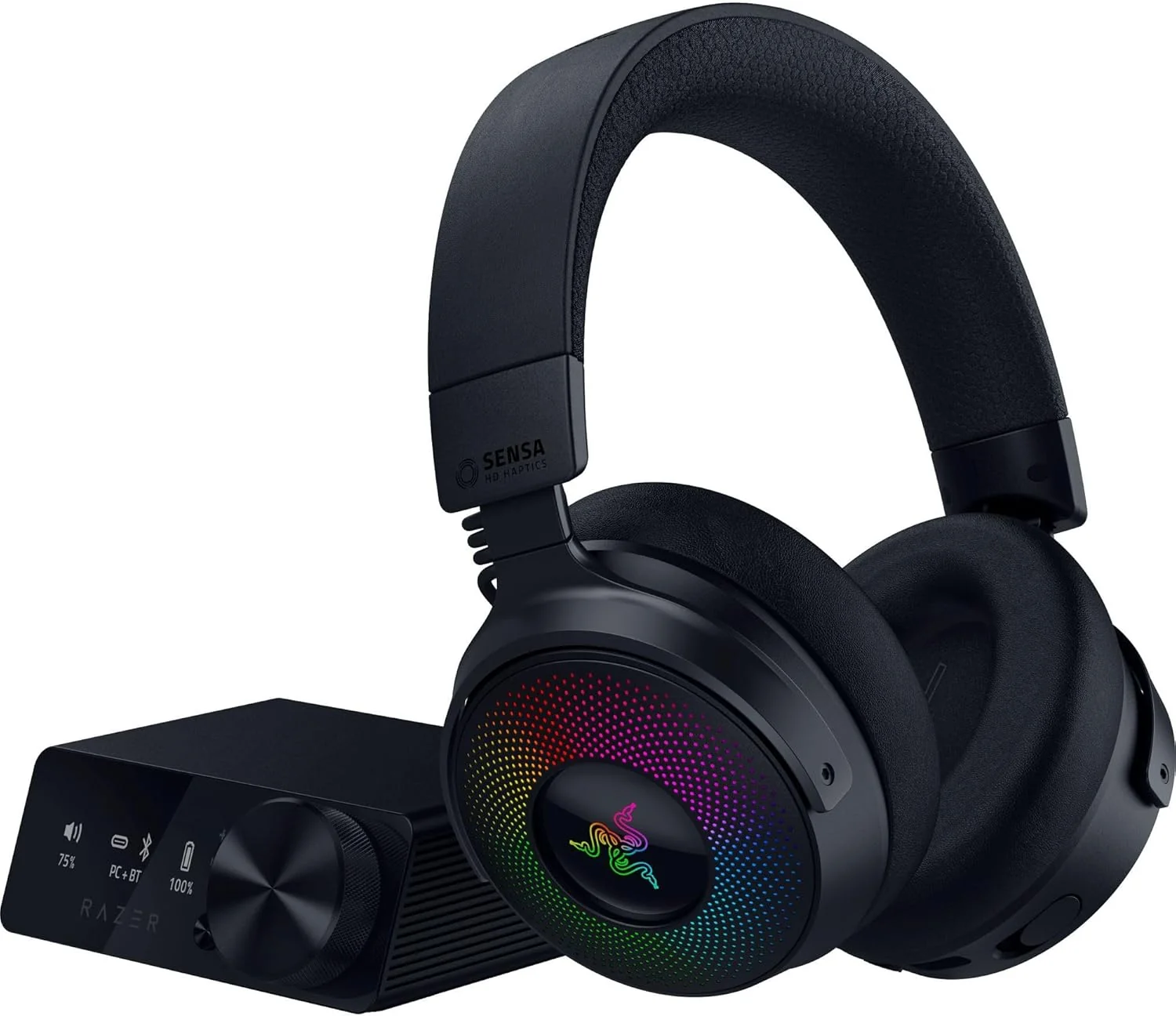 Auscultadores Razer Kraken V4 Pro Wireless Bluetooth USB-C Triple Connection Surround Bidirecional Mic