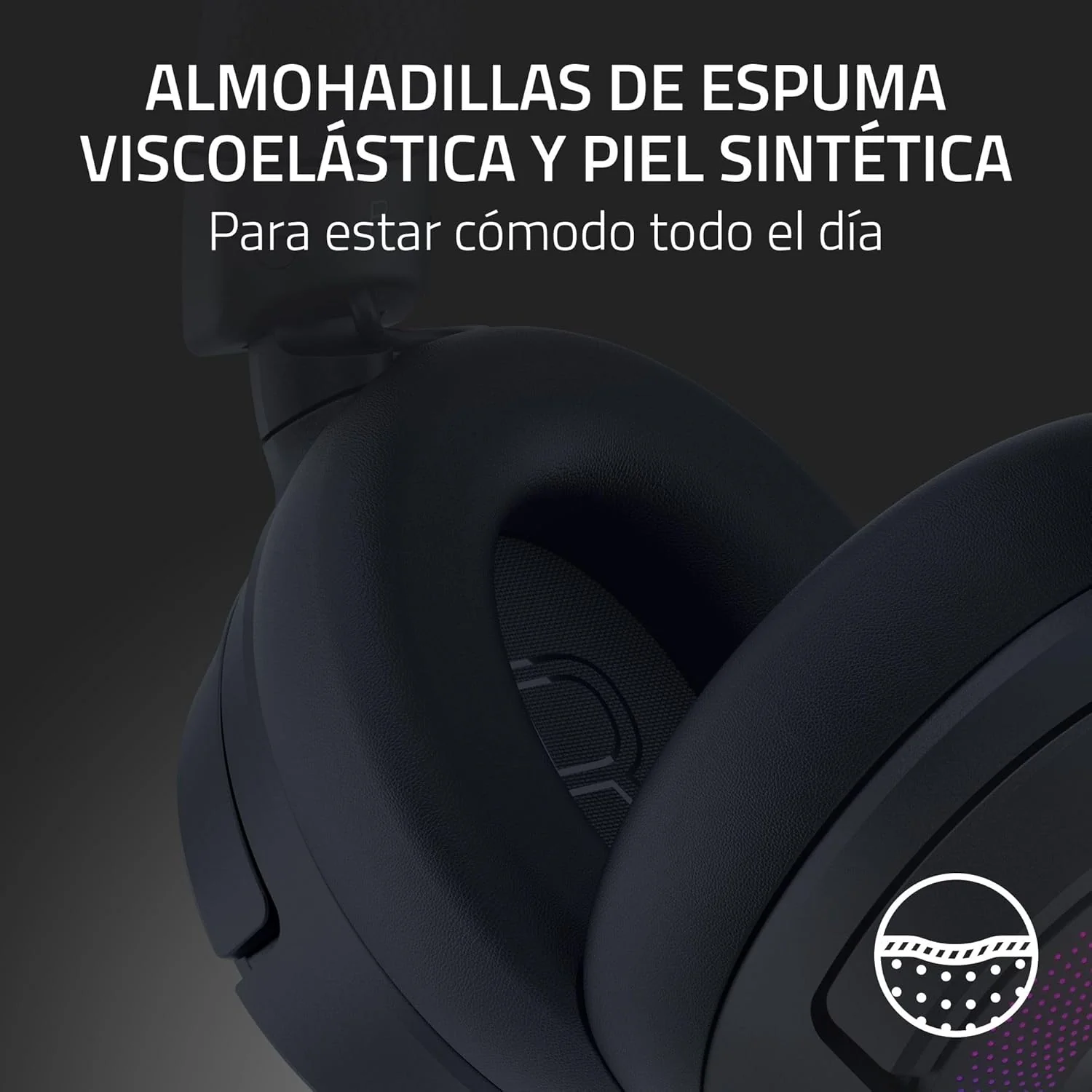 Auscultadores Gaming Razer Kraken Kitty V3 Pro Wireless Bluetooth 5.3 Preto - Imagem 7