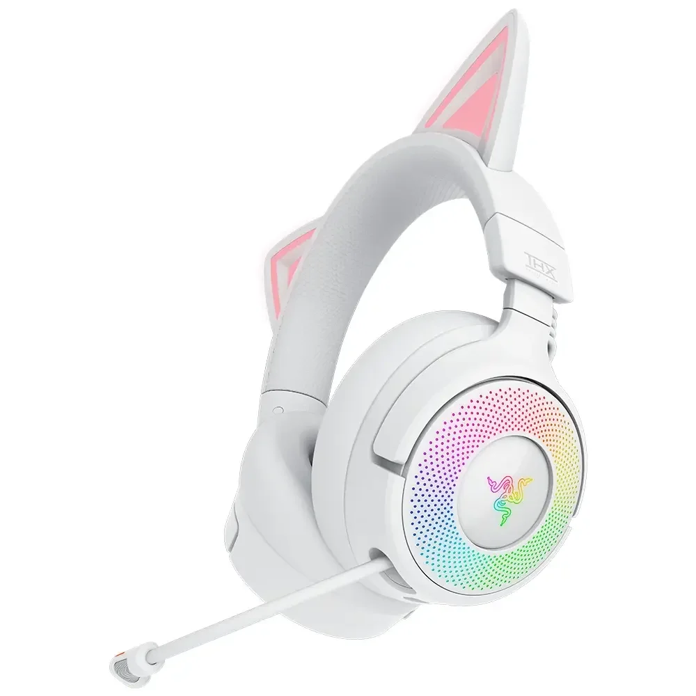 Auriculares Gaming Razer Kraken Kitty V3 Pro Branco com Iluminação Chroma - Imagem 3