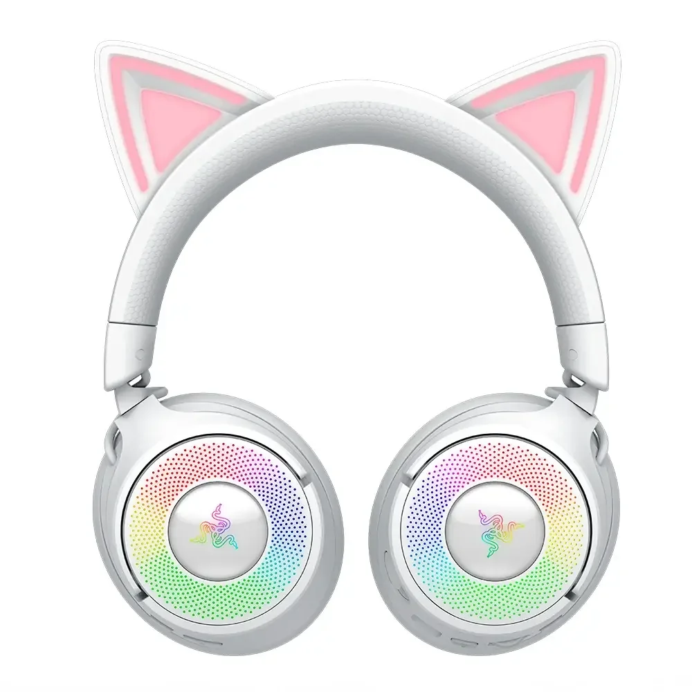 Auriculares Gaming Razer Kraken Kitty V3 Pro Branco com Iluminação Chroma - Imagem 5
