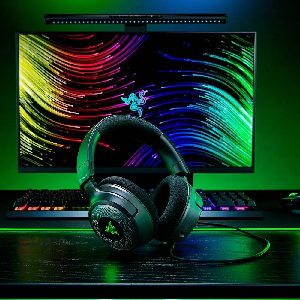 Auscultadores Gaming Razer Kraken V4 X USB-C com RGB Chroma e Microfone Retrátil - Imagem 2
