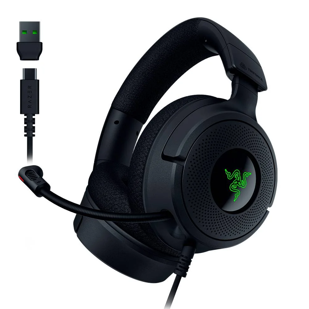 Auscultadores Gaming Razer Kraken V4 X USB-C com RGB Chroma e Microfone Retrátil - Imagem 10