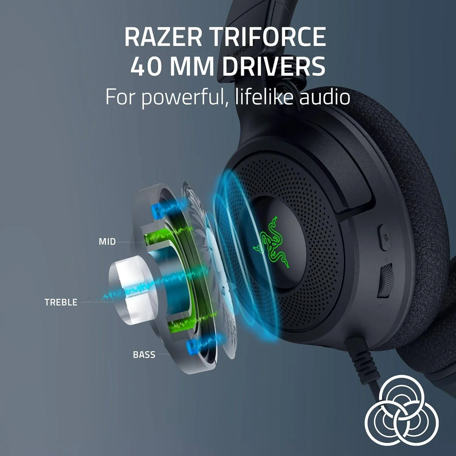 Auscultadores Gaming Razer Kraken V4 X USB-C com RGB Chroma e Microfone Retrátil - Imagem 3