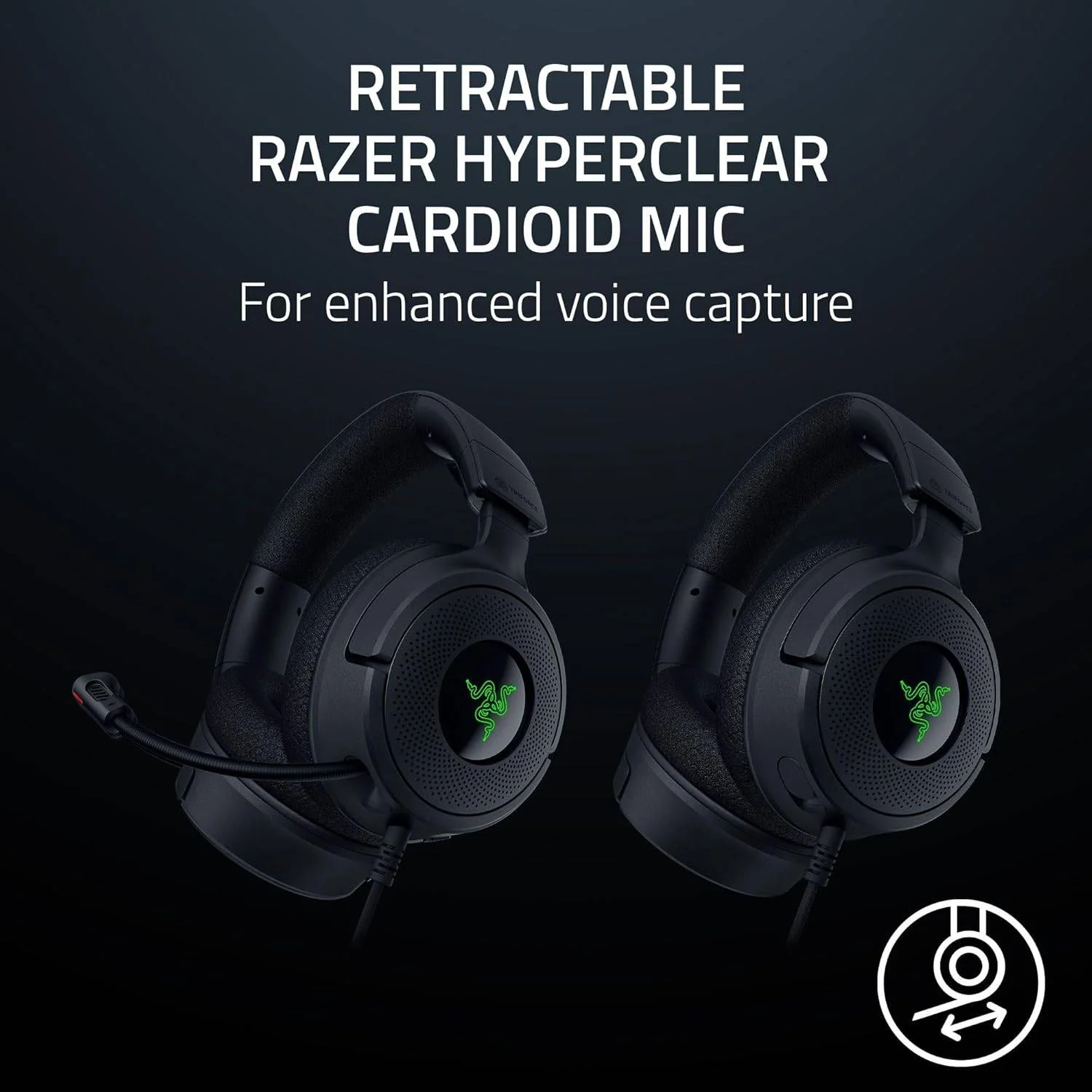 Auscultadores Gaming Razer Kraken V4 X USB-C com RGB Chroma e Microfone Retrátil - Imagem 4