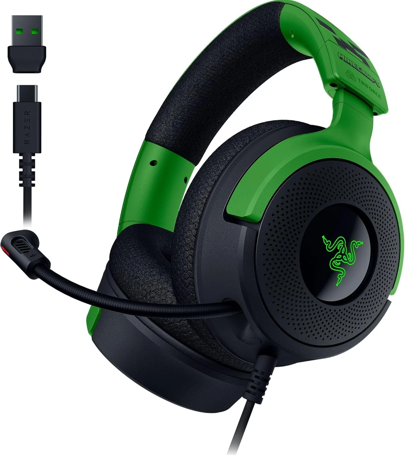 Auscultadores Gaming Razer Kraken V4 X Minecraft Edition