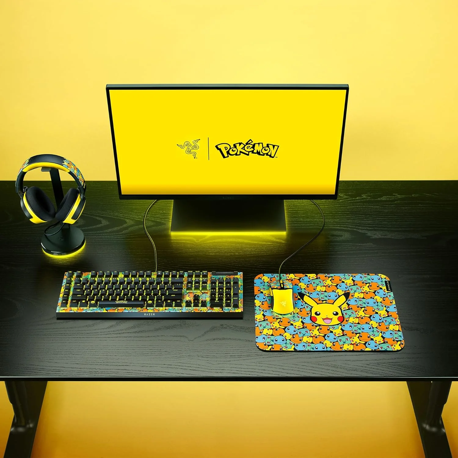 Auscultadores Gaming Razer Kraken V4 X Pokémon Kanto Starters Edição Limitada USB - Imagem 10