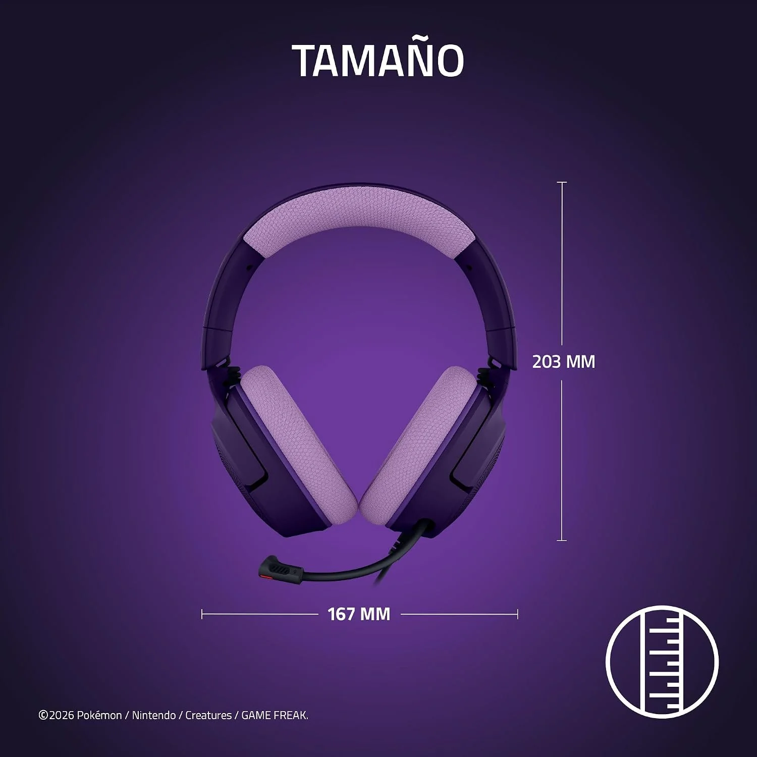 Auriculares Gaming Razer Kraken V4 X Edição Pokémon Espeon/Umbreon - Imagem 8