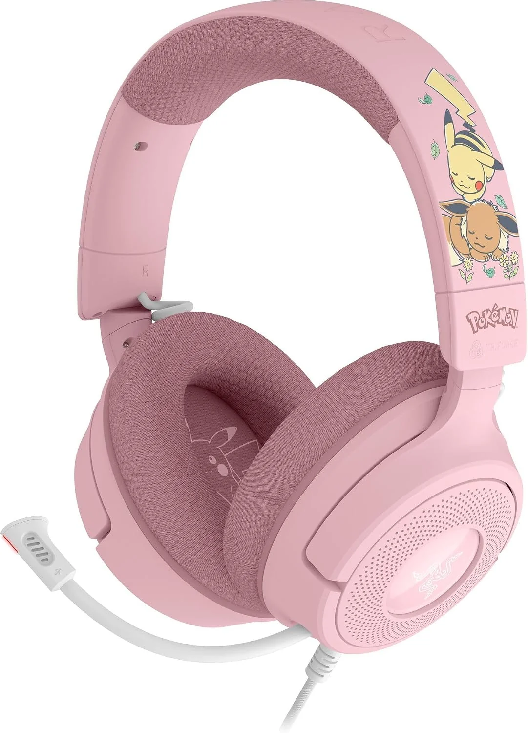 Auscultadores Razer Kraken V4 X Edição Pokémon Pikachu Eevee Wireless USB-C RGB Gaming Colecionador