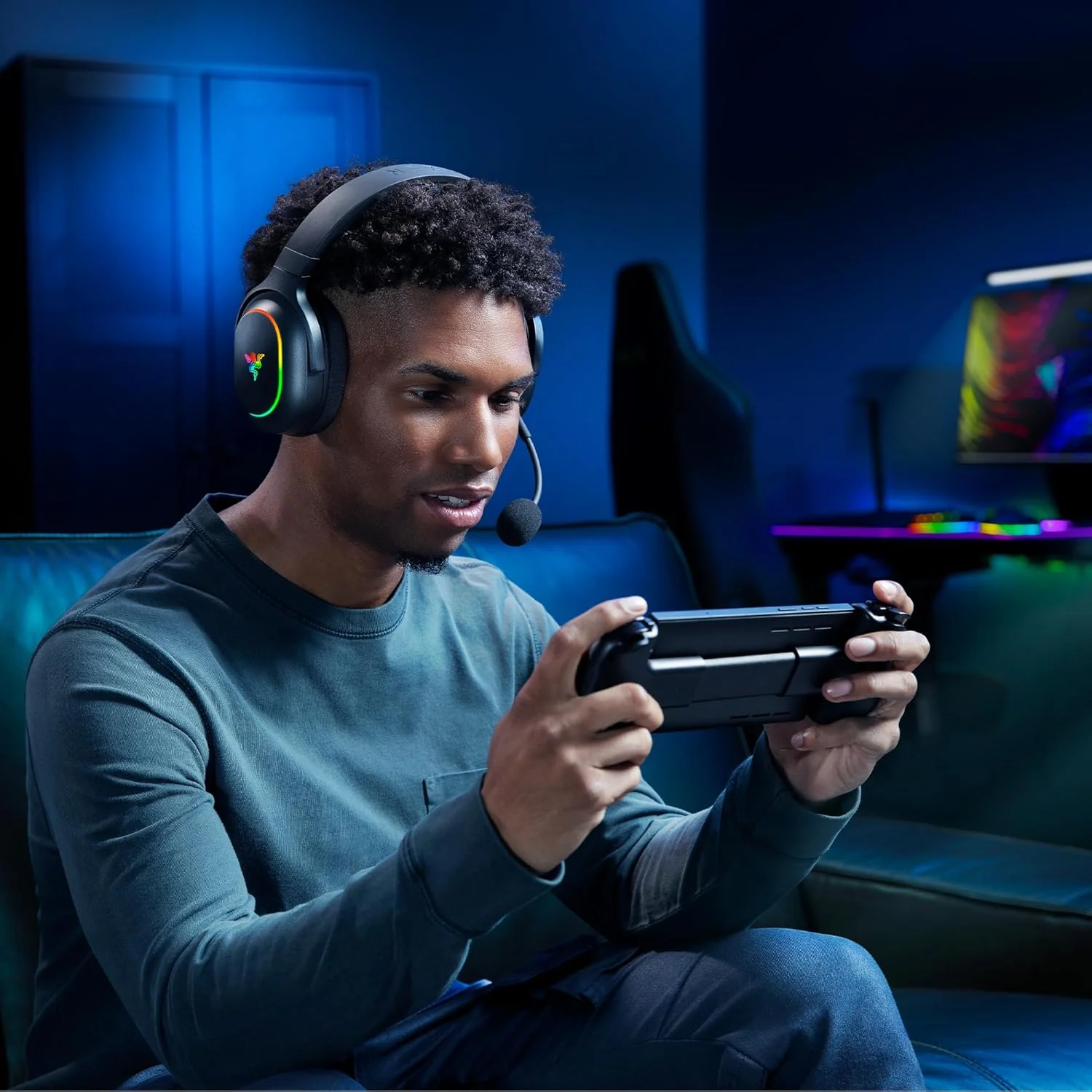 Auscultadores Gaming Sem Fios Razer Barracuda X Chroma Preto - Imagem 16