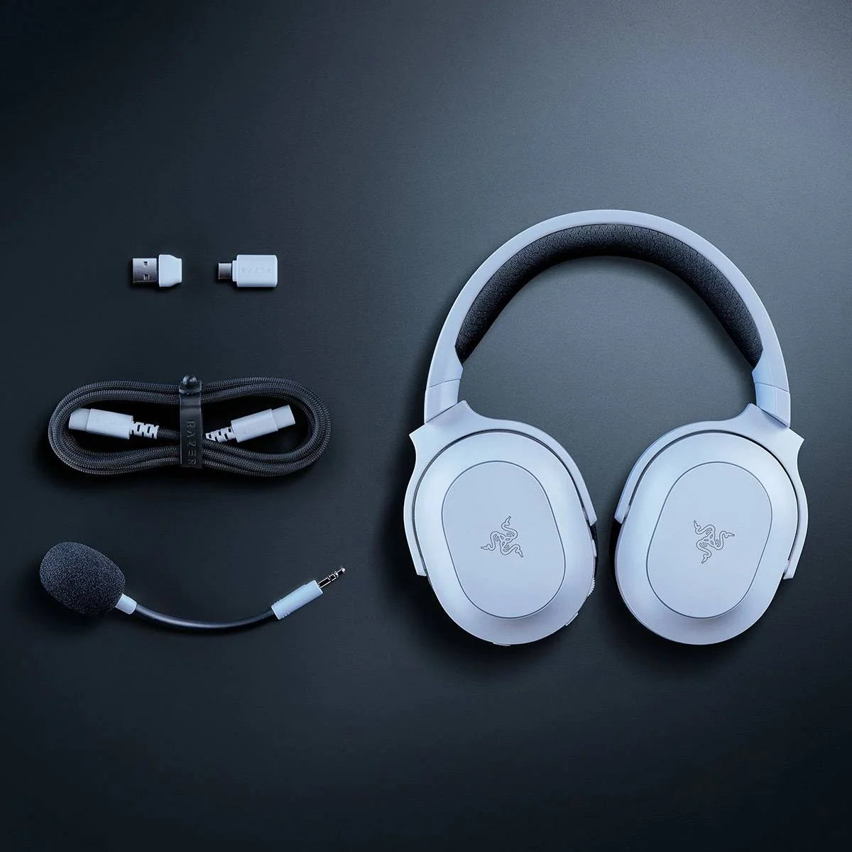 Auscultadores Gaming Sem Fios Razer Barracuda X Chroma Branco - Imagem 8