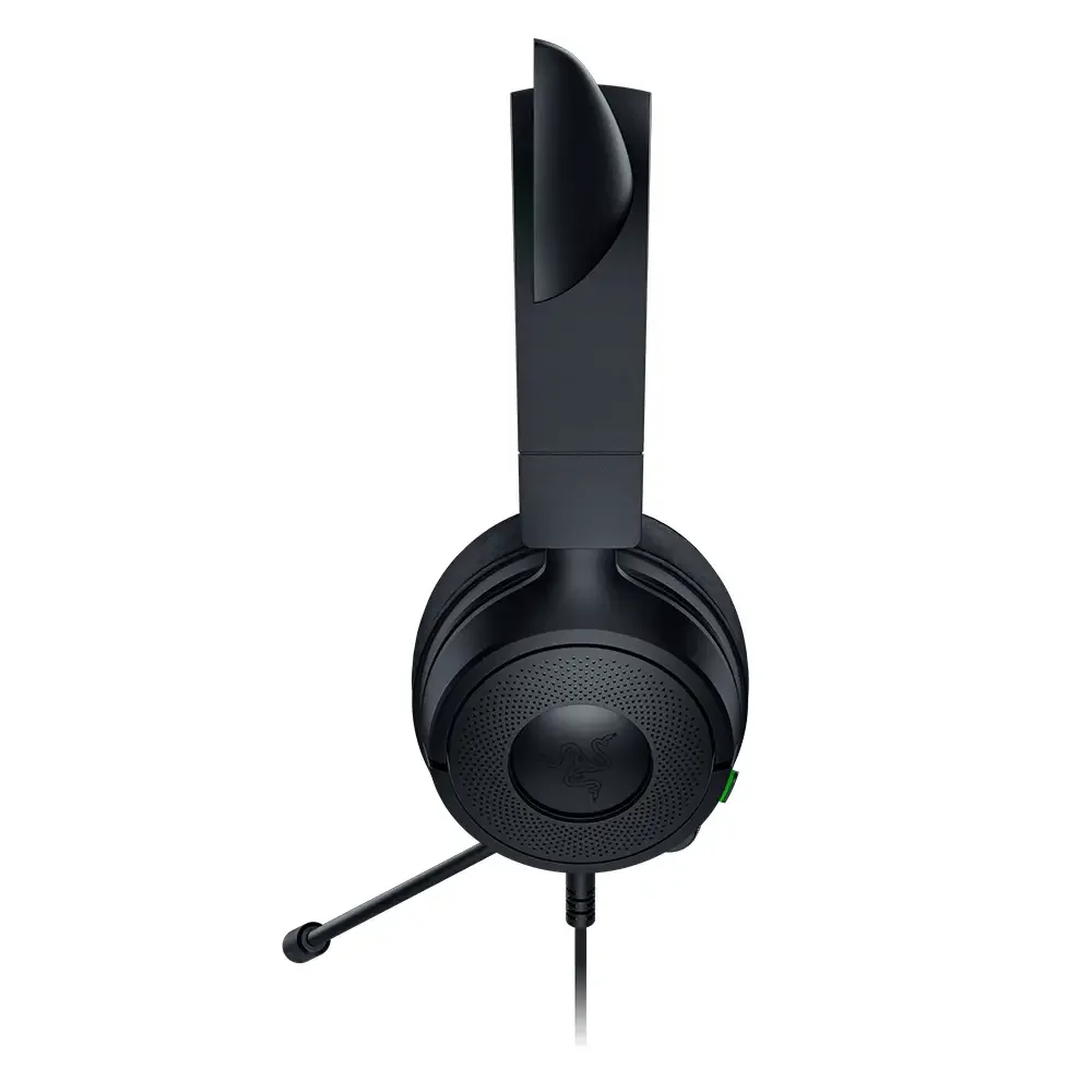 Auscultadores Gaming Razer Kraken Kitty V3 X Preto RGB Chroma Orelhas Gato USB - Imagem 4