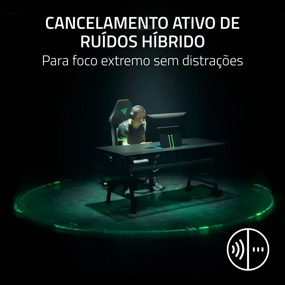 Auscultadores Razer BlackShark V3 Pro PlayStation 5 PS5 Wireless Lossless 50mm Bidirecional Mic Preto - Imagem 5