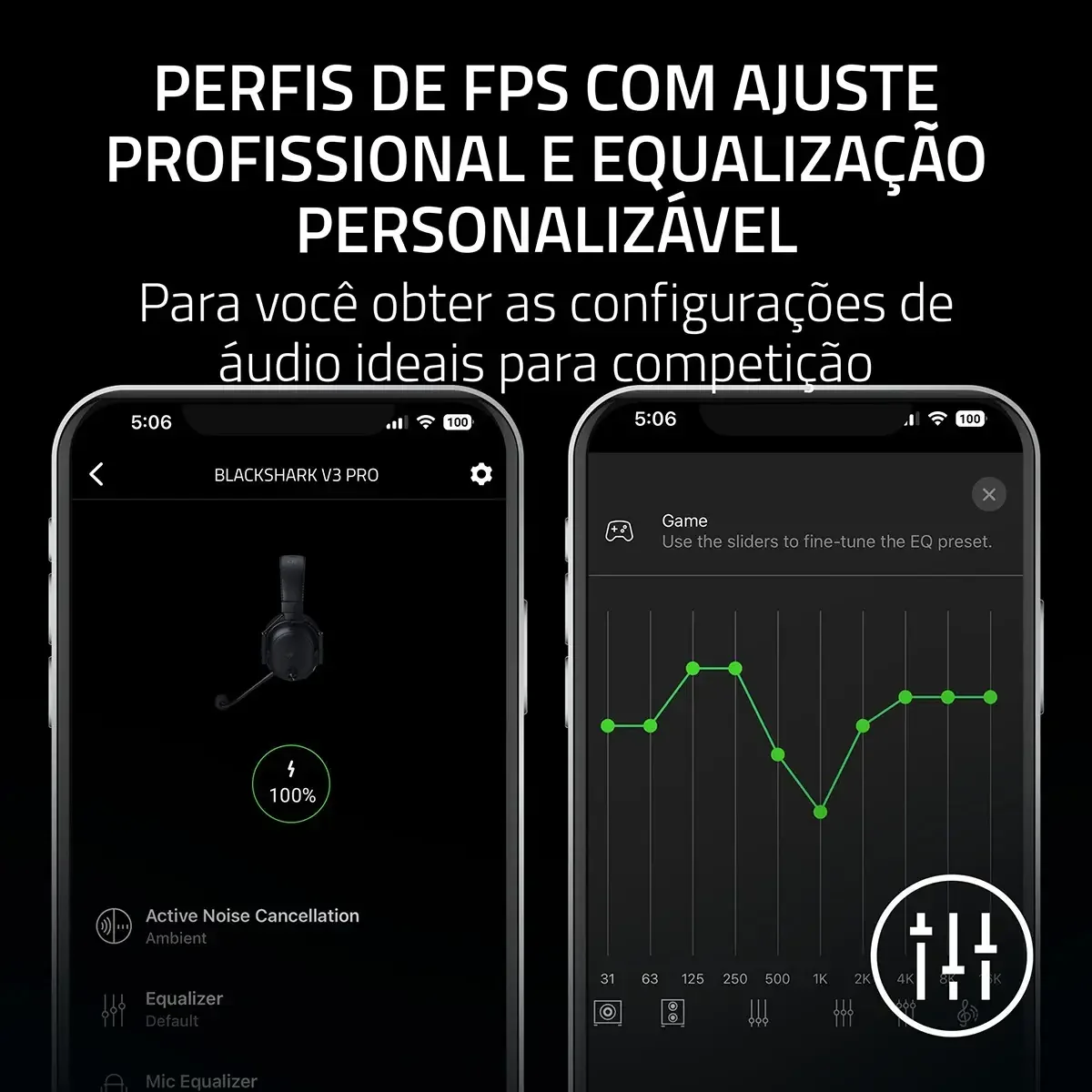 Auscultadores Razer BlackShark V3 Pro PlayStation 5 PS5 Wireless Lossless 50mm Bidirecional Mic Preto - Imagem 8