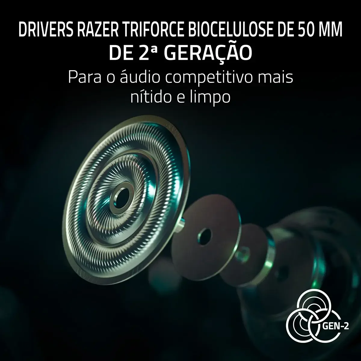 Auscultadores Gaming Razer BlackShark V3 Pro Branco Wireless PlayStation Audio Espacial - Imagem 6