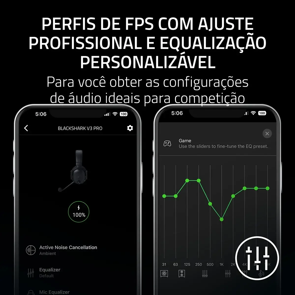 Auscultadores Gaming Razer BlackShark V3 Pro Branco Wireless PlayStation Audio Espacial - Imagem 8