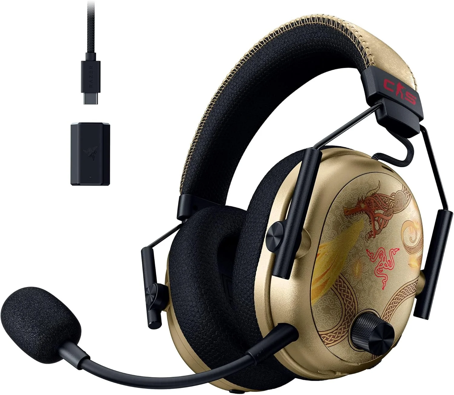 Auscultadores Gaming Razer BlackShark V3 Pro Counter-Strike 2 Edition Wireless ANC 70H