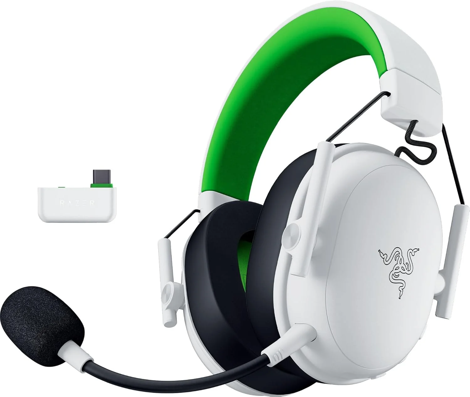 Auscultadores gaming sem fios Razer BlackShark V3 X HyperSpeed Xbox brancos