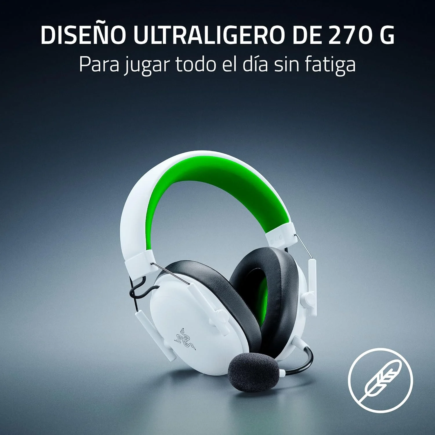 Auscultadores gaming sem fios Razer BlackShark V3 X HyperSpeed Xbox brancos - Imagem 8