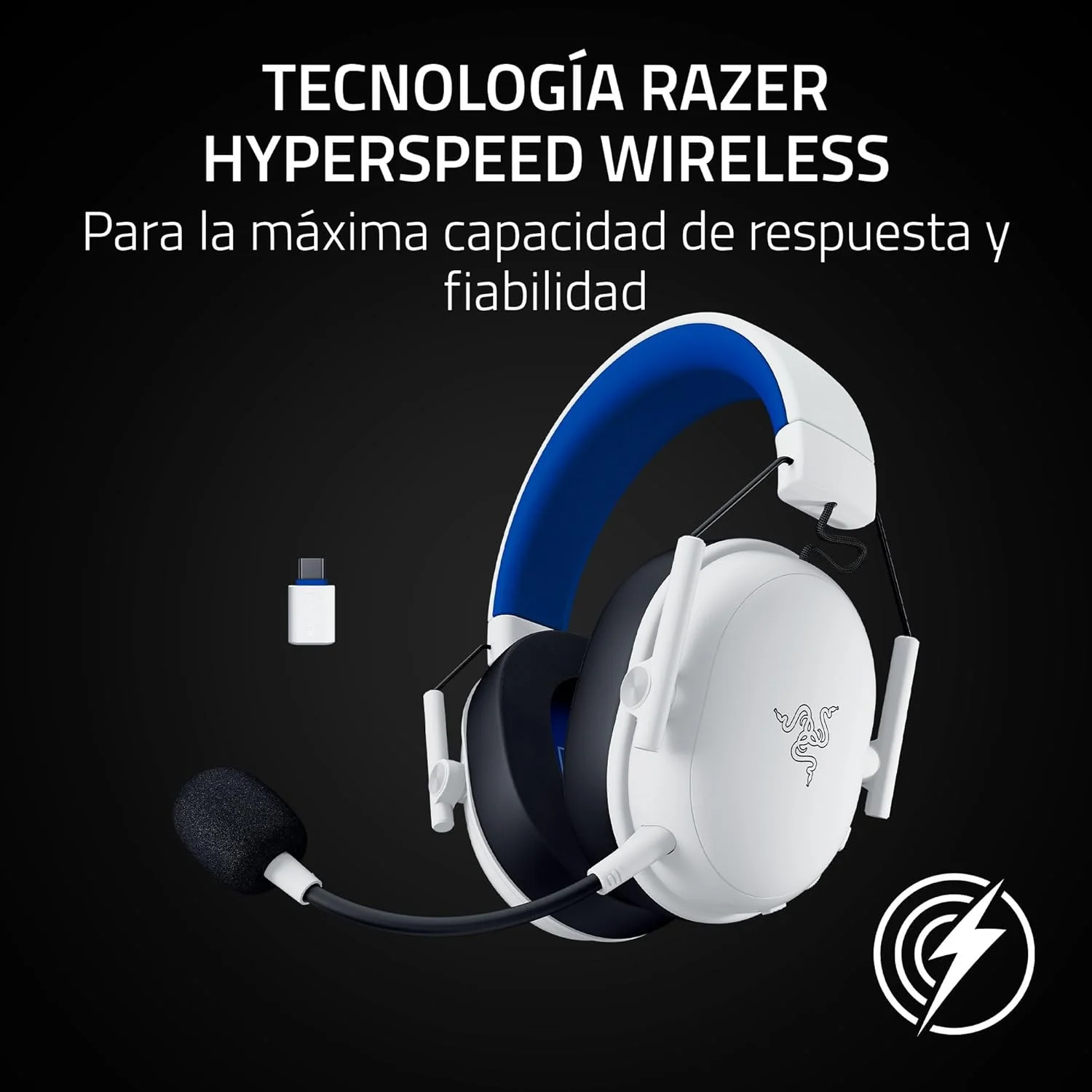 Auscultadores Gaming Razer BlackShark V3 X HyperSpeed PS Branco - Imagem 5
