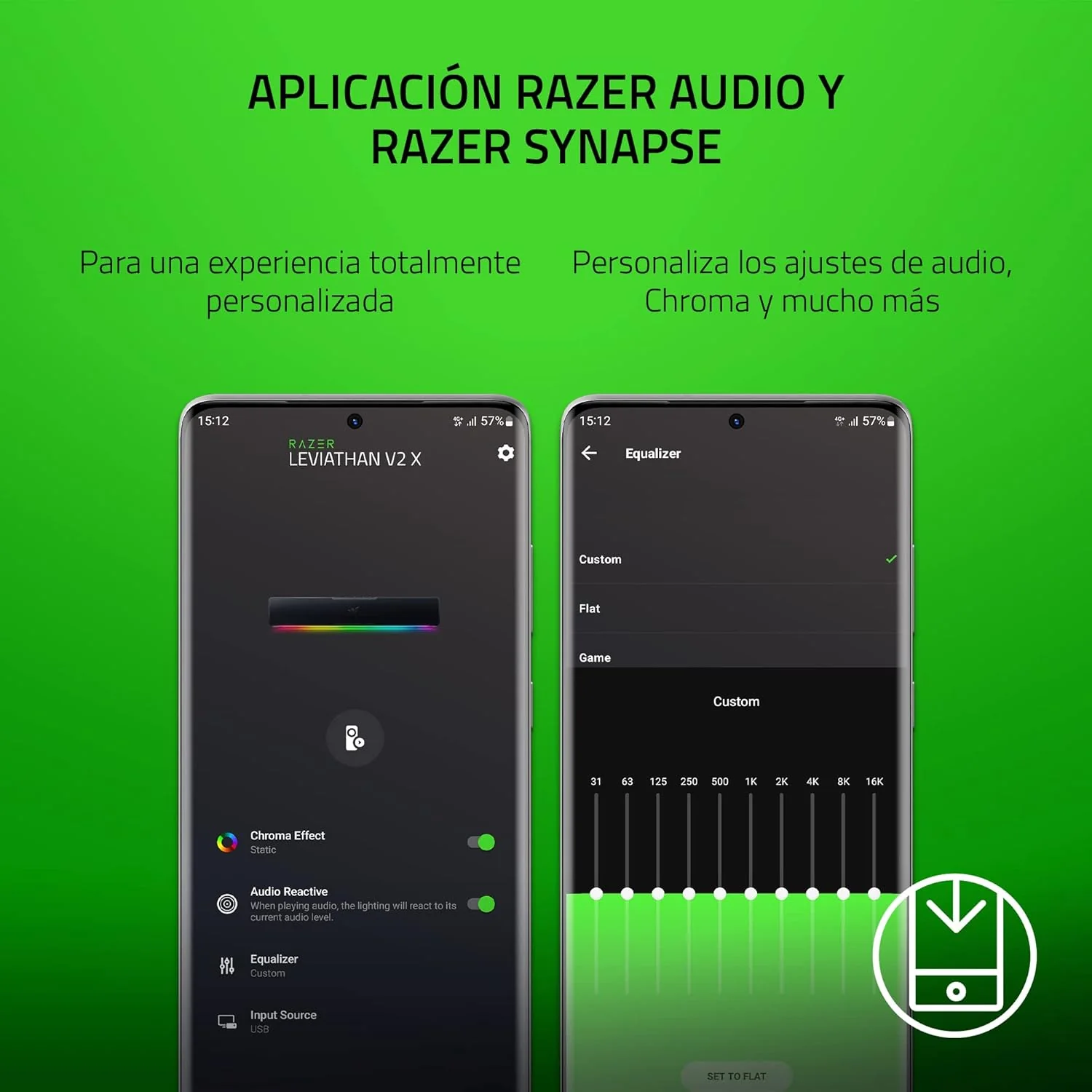 Soundbar gaming Razer Leviathan V2 X para PC Bluetooth 5.0 65 W RMS preta - Imagem 9