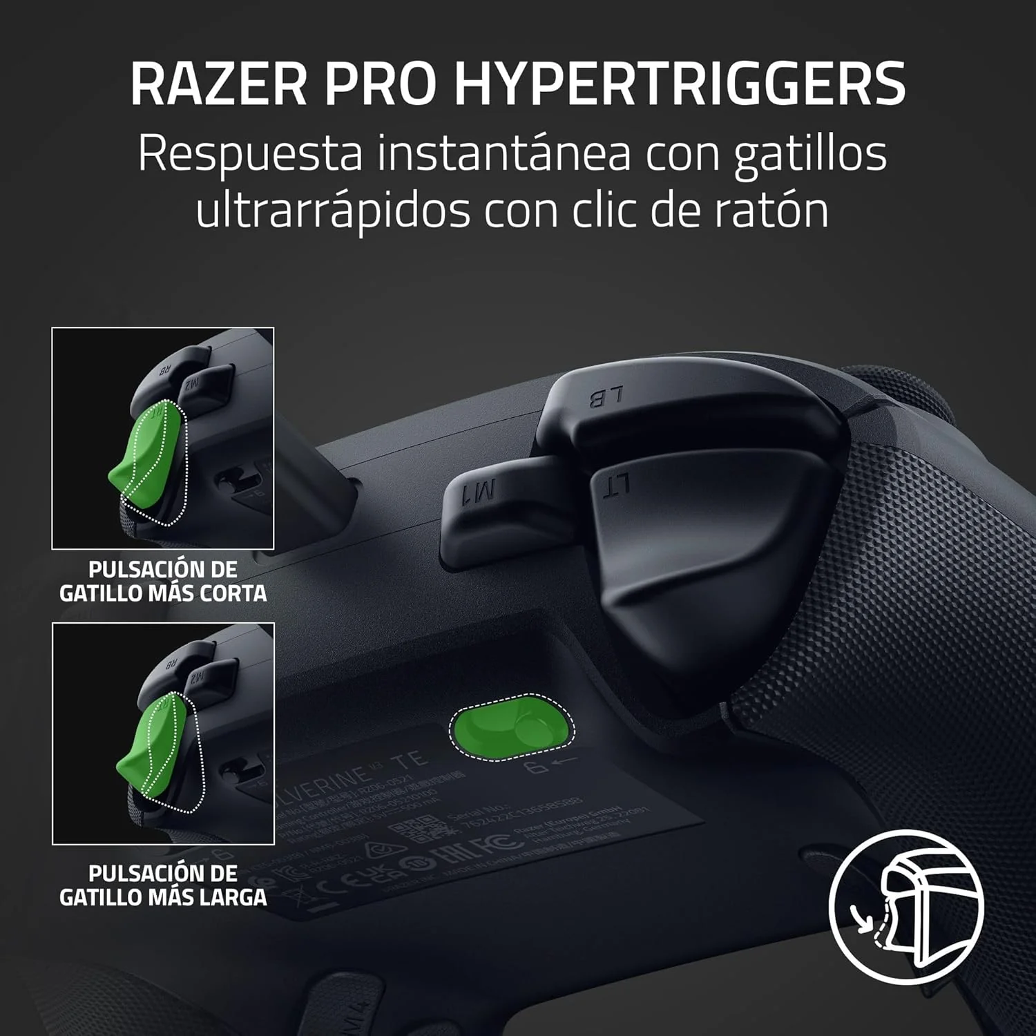 Comando Gaming Razer Wolverine V3 Tournament Edition Preto para PC e Xbox - Imagem 5